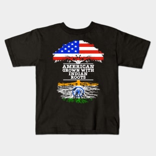 American Grown With Indian Roots - Gift for Indian With Roots From India Kids T-Shirt